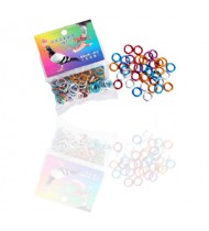 Rings/Bands for racing  pigeons - 50 aluminum rings of mixed colors